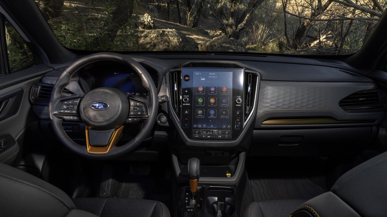 The revised interiors of the 2026 Subaru Forester Wilderness