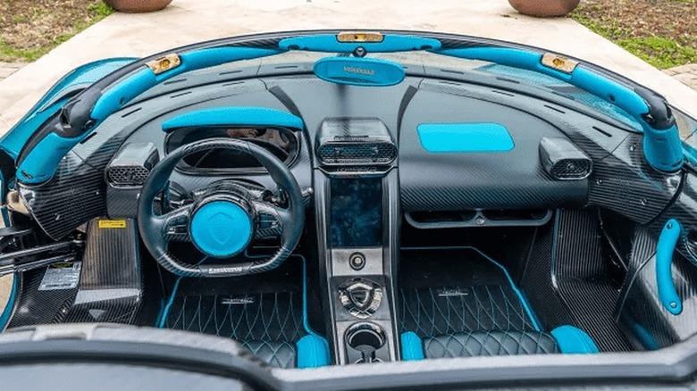 2021 Koenigsegg Regera interior top down