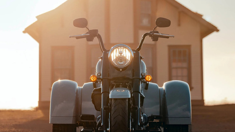 2024 Harley-Davidson freewheeler in front of building