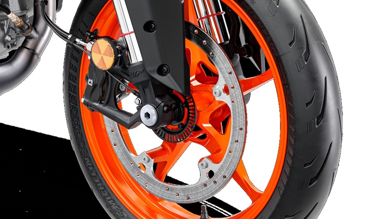 KTM 390 Duke with ABS brakes