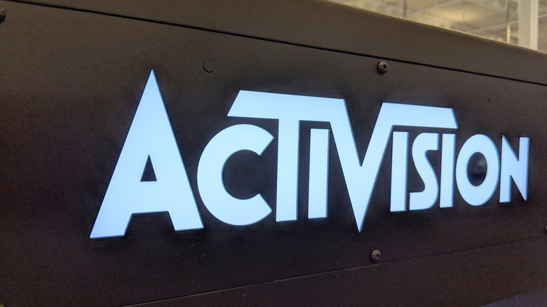 Activision sign inside Best Buy