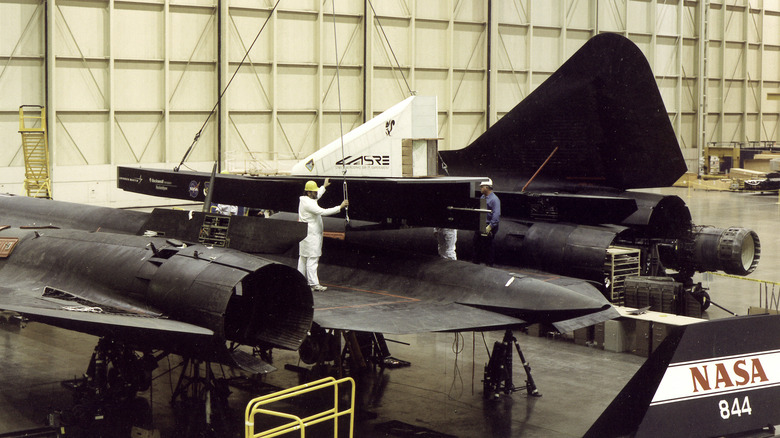 an aerospike test engine on SR-71