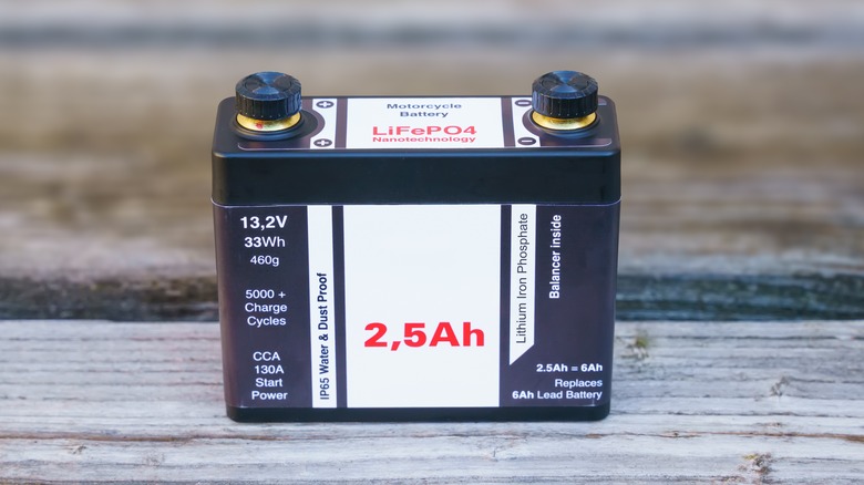 Lithium motorcycle battery pack