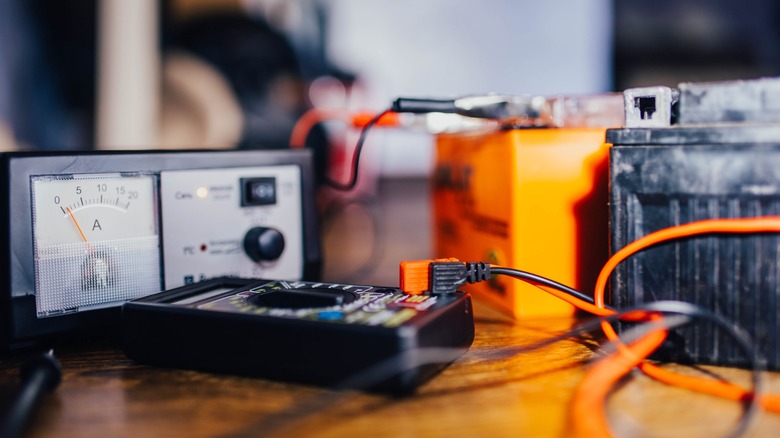 Battery packs attached to electric meters