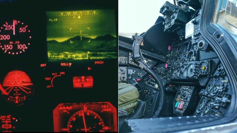 Ah-64 and Mi-24 cockpits