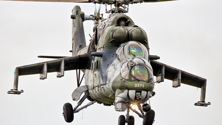 Czech Mi-24 Hind in flight