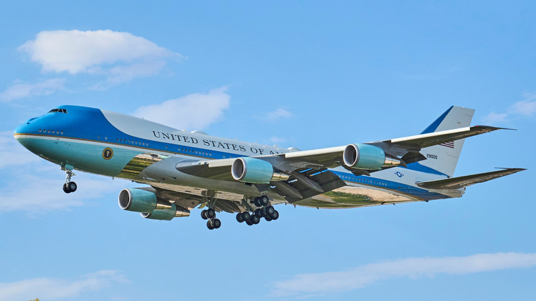 Air Force One in the skies