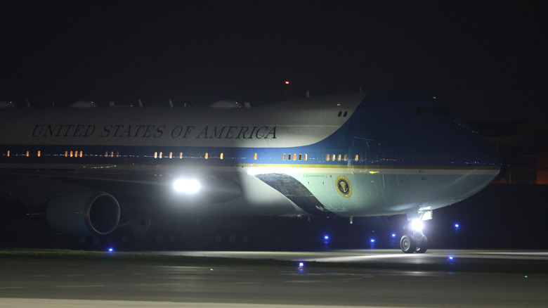 Air Force One 747 on tarmac