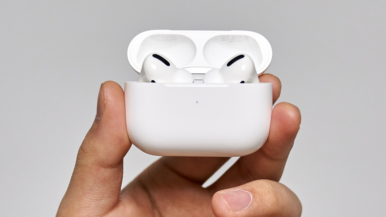 Apple AirPods Pro in hand