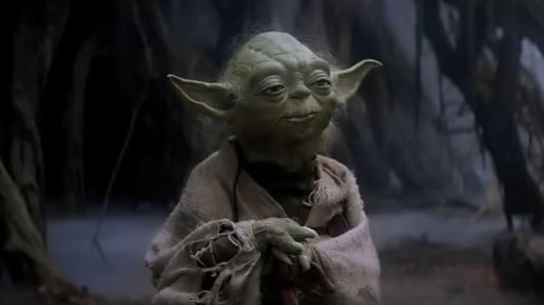 Yoda on Dagobah in Star Wars Empire Strikes Back