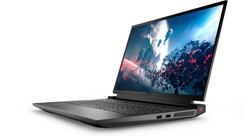 Side view of the Dell G16 gaming laptop.