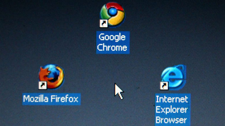 Browser shortcuts on windows desktop