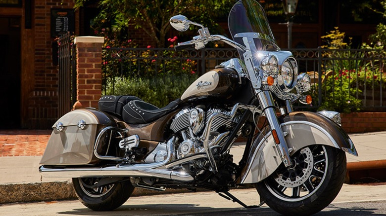 An Indian Springfield motorcycle