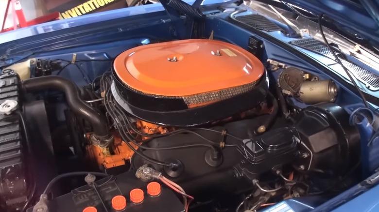 A 1971 Dodge Challenger R/T 426 HEMI Engine