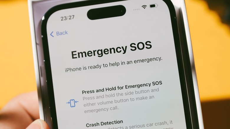 iPhone Emergency SOS instructions