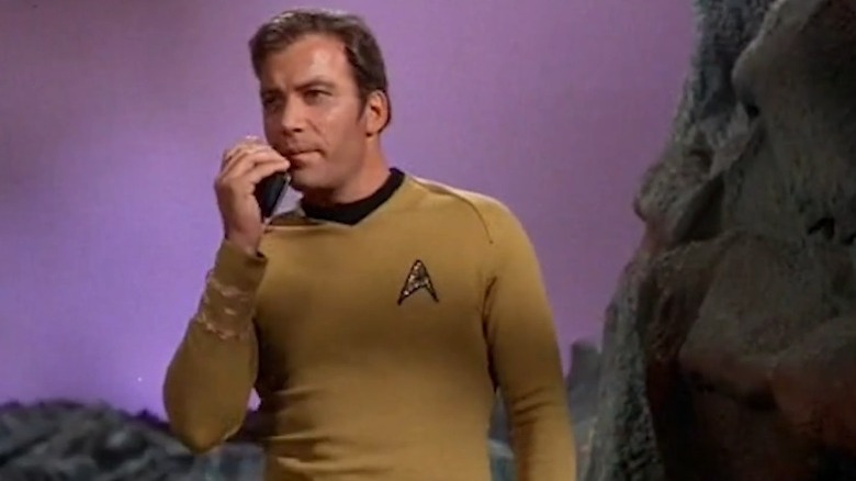 Communicator being used by Kirk