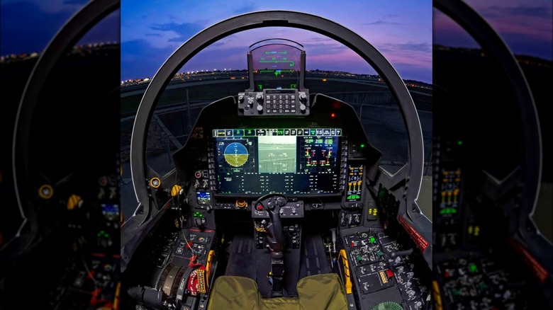 F-15EX glass cockpit with LAD