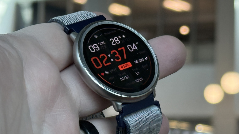 Man holding an Amazfit Active 2