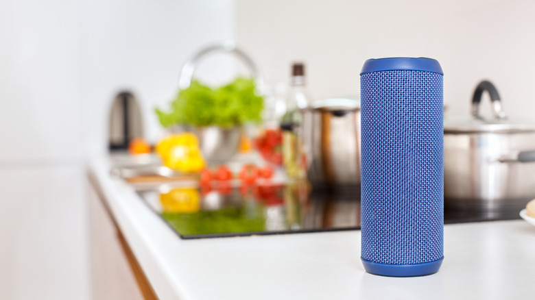 Amazon Echo in kitchen