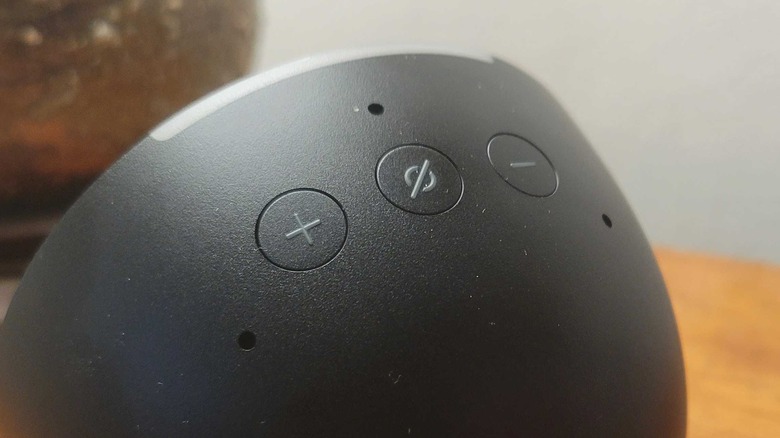 Amazon Echo pop microphone holes