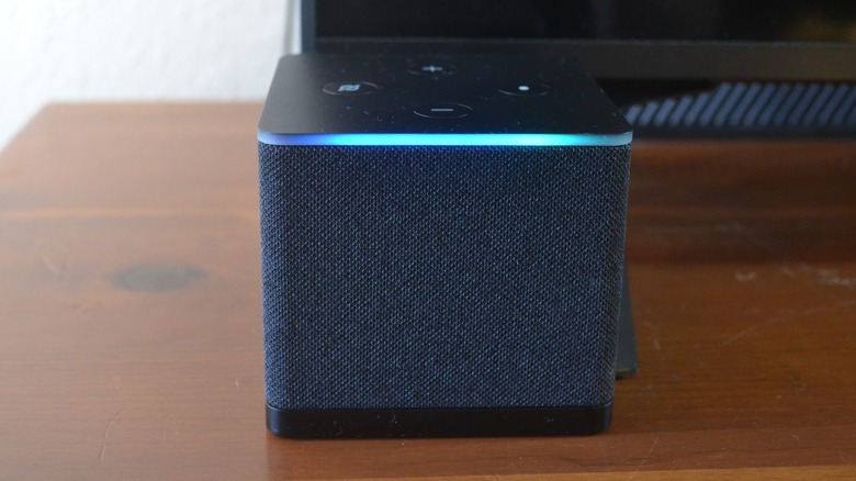 Amazon Fire TV Cube with Alexa Status Bar