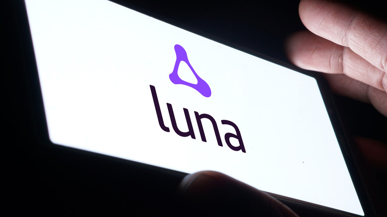 Amazon Luna logo is displayed on smartphone