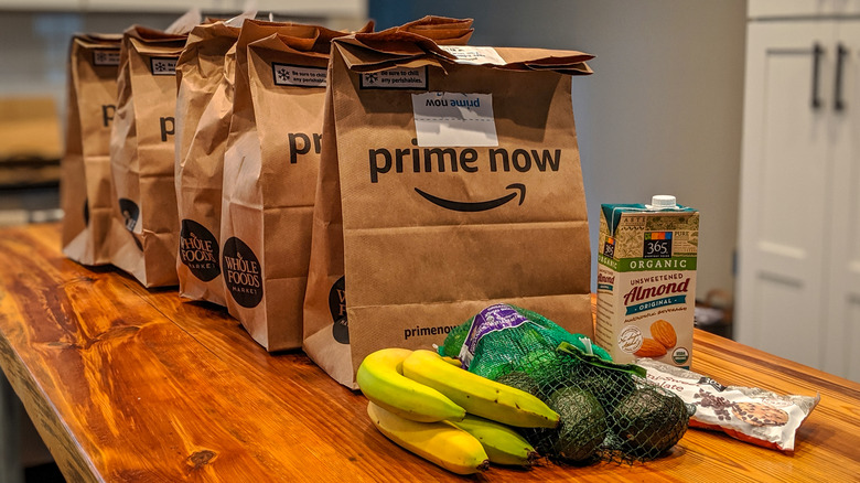 Whole Foods Prime Now grocery bags
