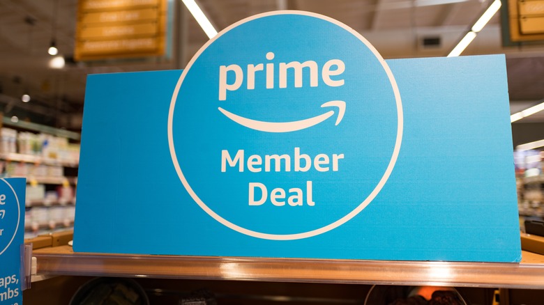 Prime Member Deal sign at Whole Foods