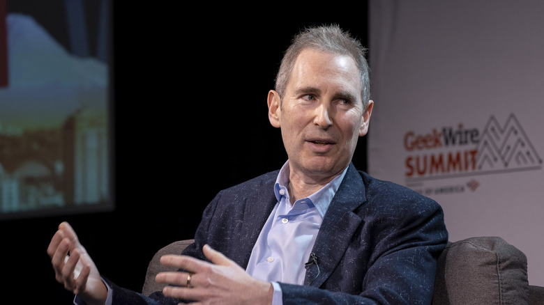 Amazon CEO Andy Jassy at an event.