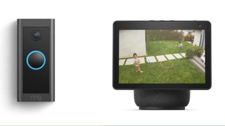 A Ring Wired Doorbell Pro And An Echo Show 10