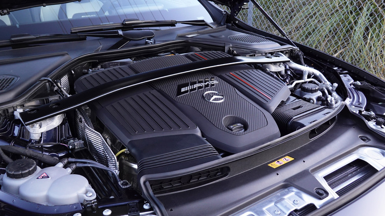 2025 Mercedes-AMG E 53 Hybrid engine bay