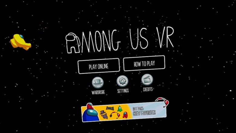 Among Us VR title Screen