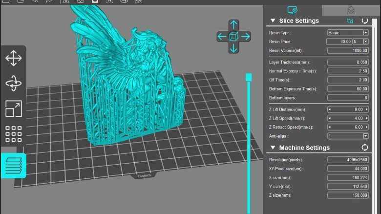 Screenshot of Anycubic Photon Workshop