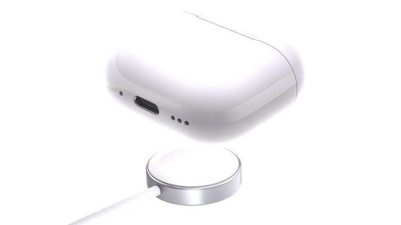 Apple Airpods 4 charging case and wireless charger