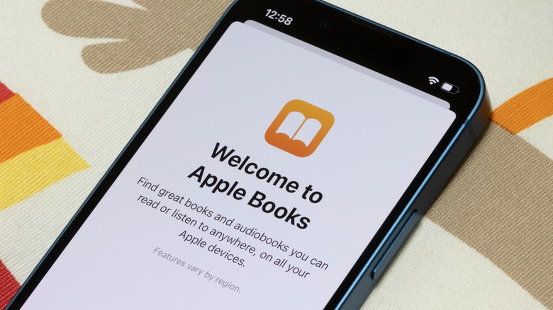 Apple Books welcome page