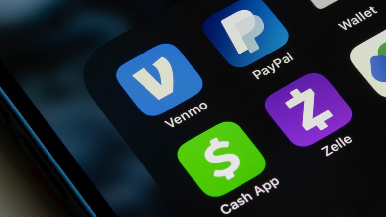 Payment apps on an iPhone 