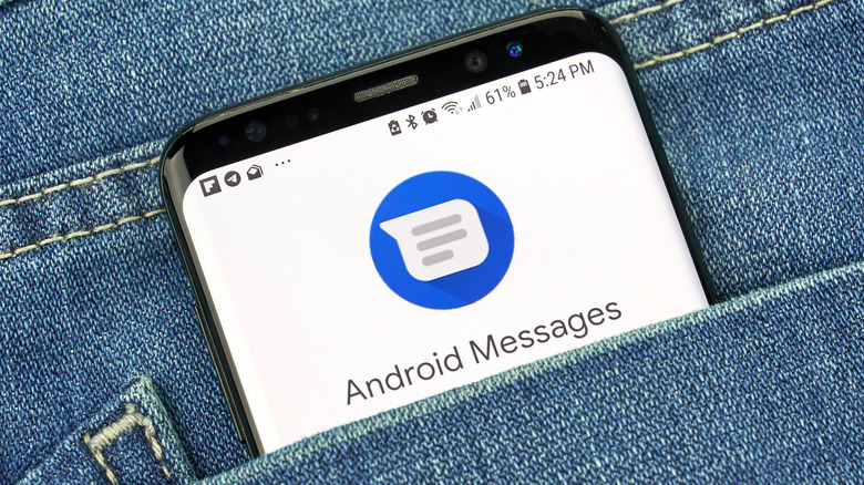 Android Messages icon on phone