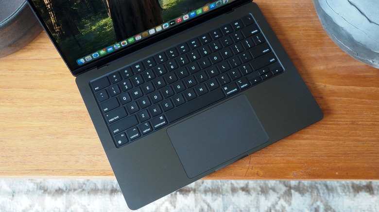 Apple MacBook Pro keyboard and trackpad