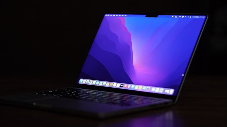 MacBook desk RGB lighting
