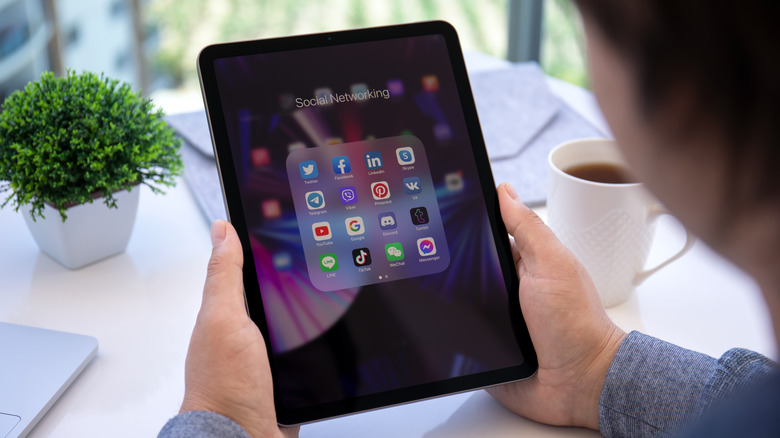 iPad Pro in the hands of a user.