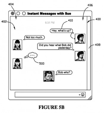 Apple iChat patent diagram