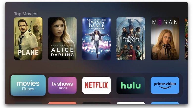 Apple TV 4K (2022) homescreen