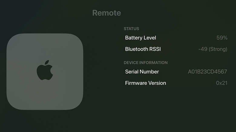 Apple TV running tvOS 18 showing the Settings menu with remote devices