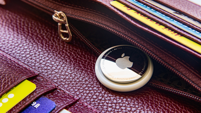 Apple AirTag in wallet