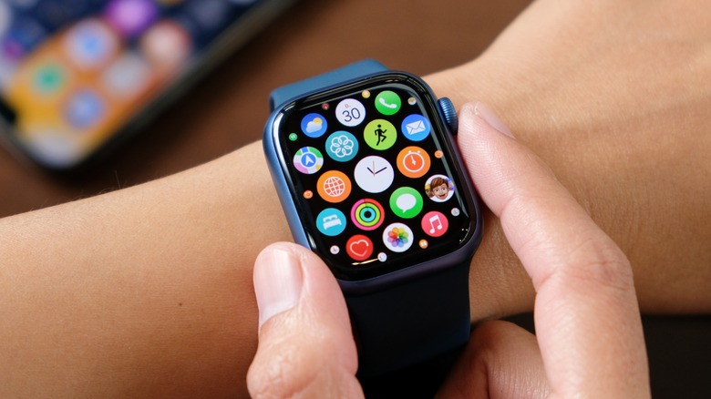 Apple Watch on wrist