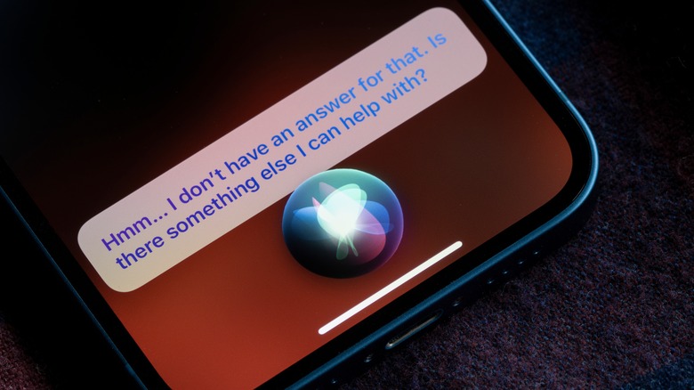 Siri assistant on iPhone