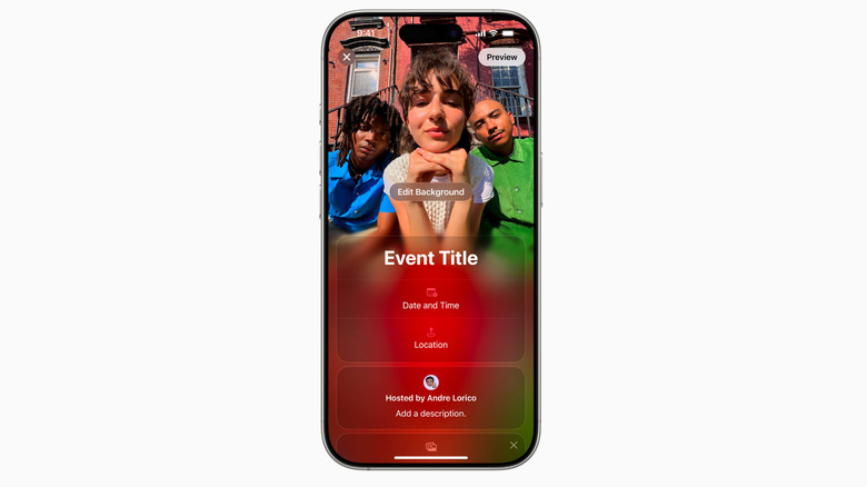 Lead view of an event card in the Apple Invites app