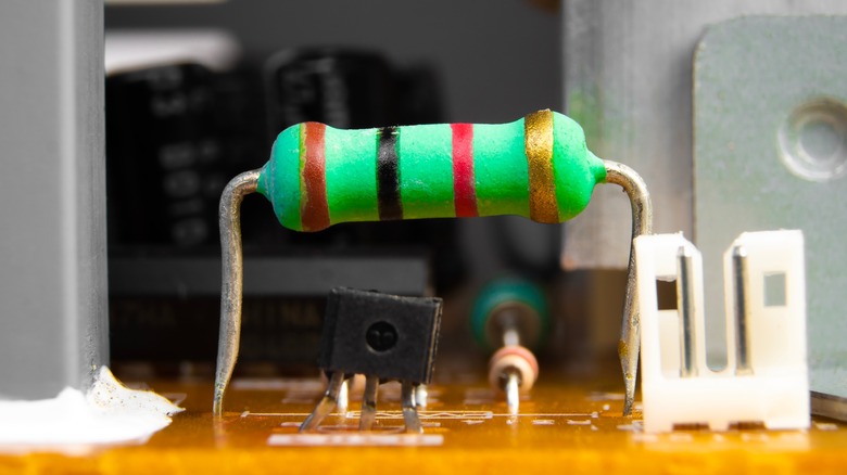 resistor on circuit board