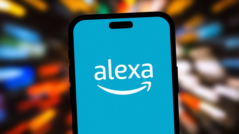 Alexa logo on phone