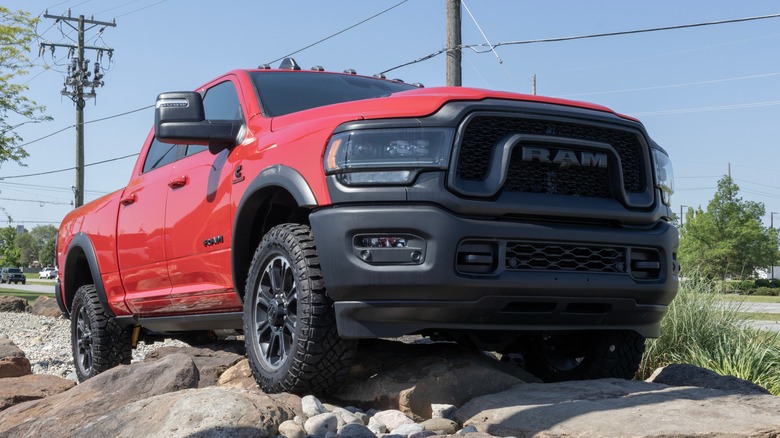 Ram 2500 on rocks